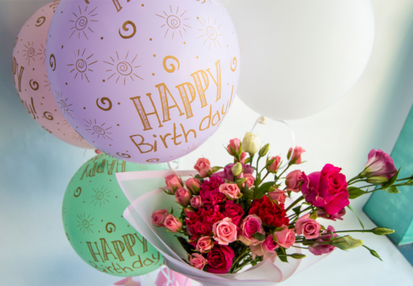 Balloons, flowers, Combo ,gift, Birthday