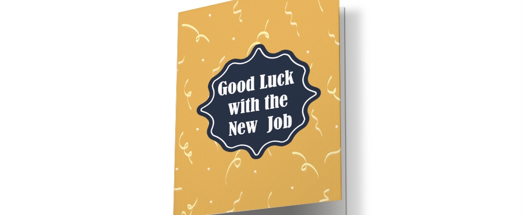 greeting card, New Job card
